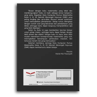 Buku Kumpulan Rumus Matematika Kelas X, Xi, Xii Sekolah Menengah Kejuruan (Smk)