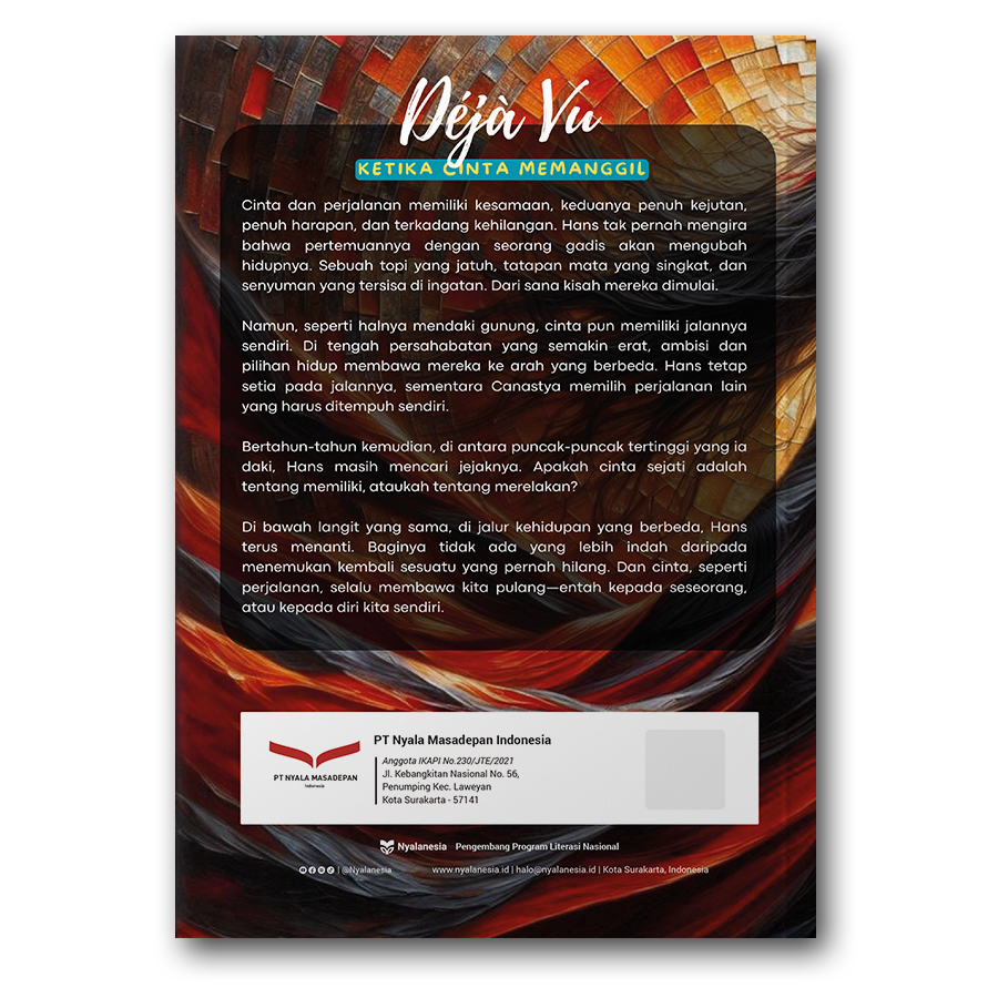 Novel Trilogi Savana
Deja Vu (Ketika Cinta Memanggil)