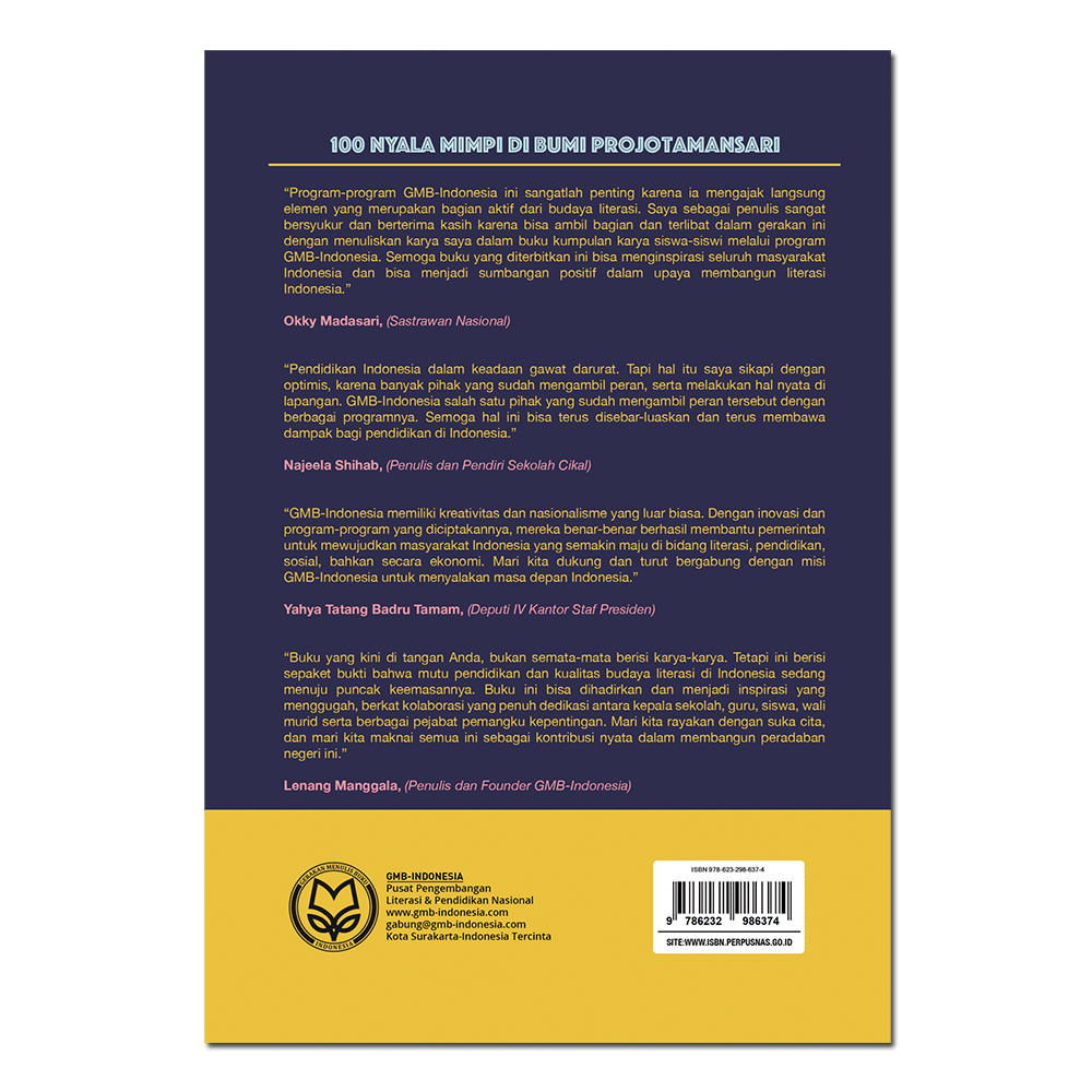 100 NYALA MIMPI DI BUMI PROJOTAMANSARI
