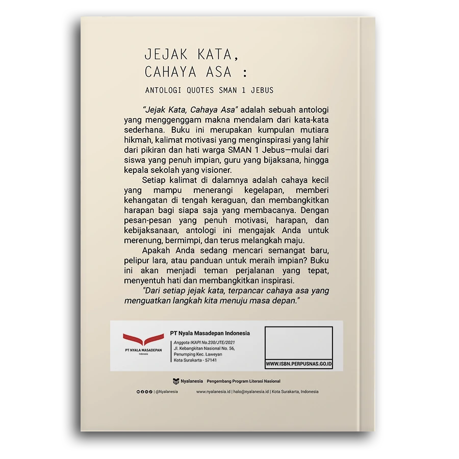 Jejak Kata, Cahaya Asa: Antologi Quotes Sman 1 Jebus