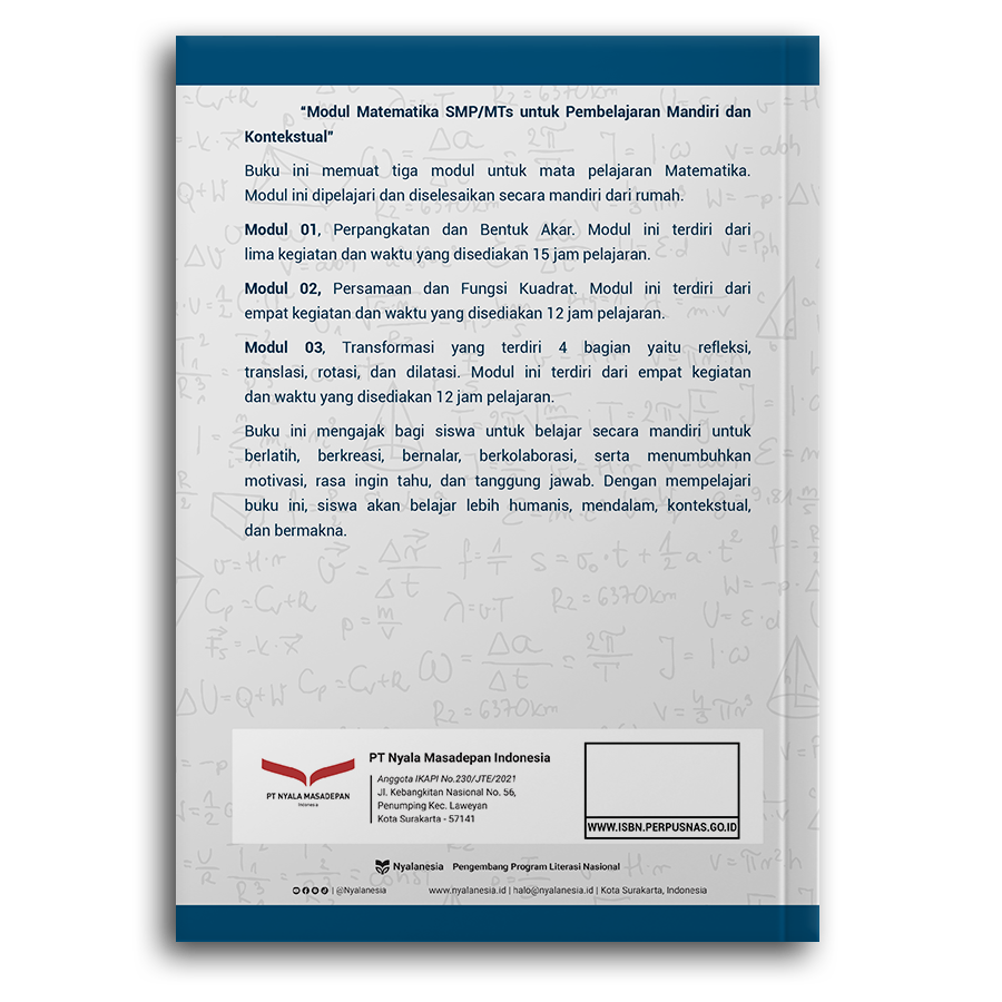 Modul Matematika Smp/Mts Untuk Pembelajaran Mandiri Dan Kontekstual