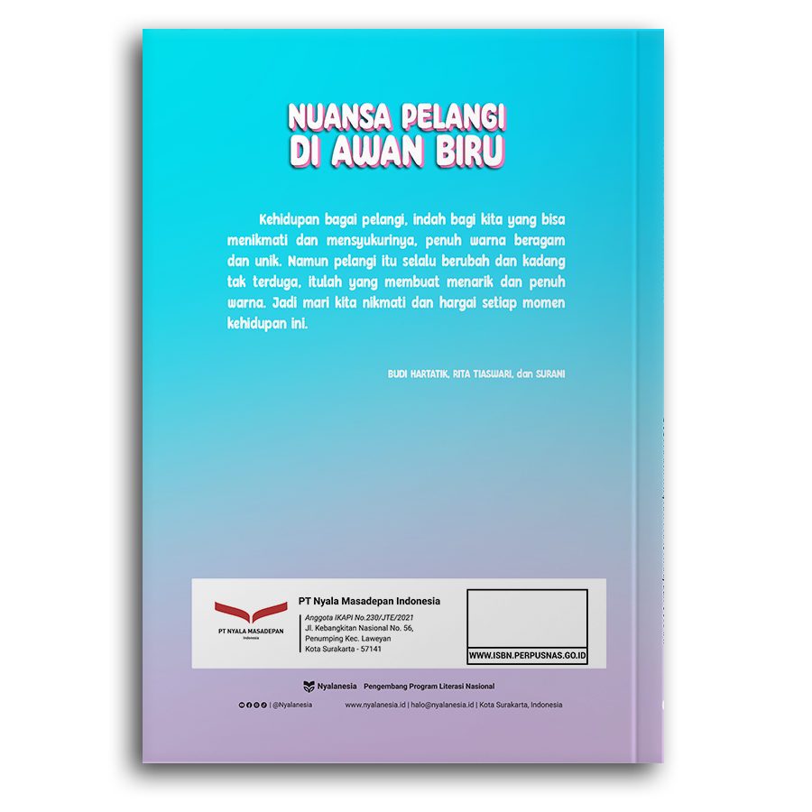 Nuansa Pelangi Di Awan Biru