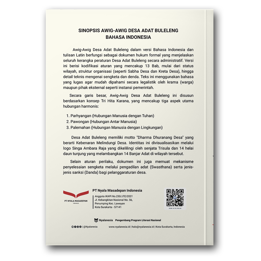 Awig-Awig Desa Adat Buleleng (Bahasa Indonesia)