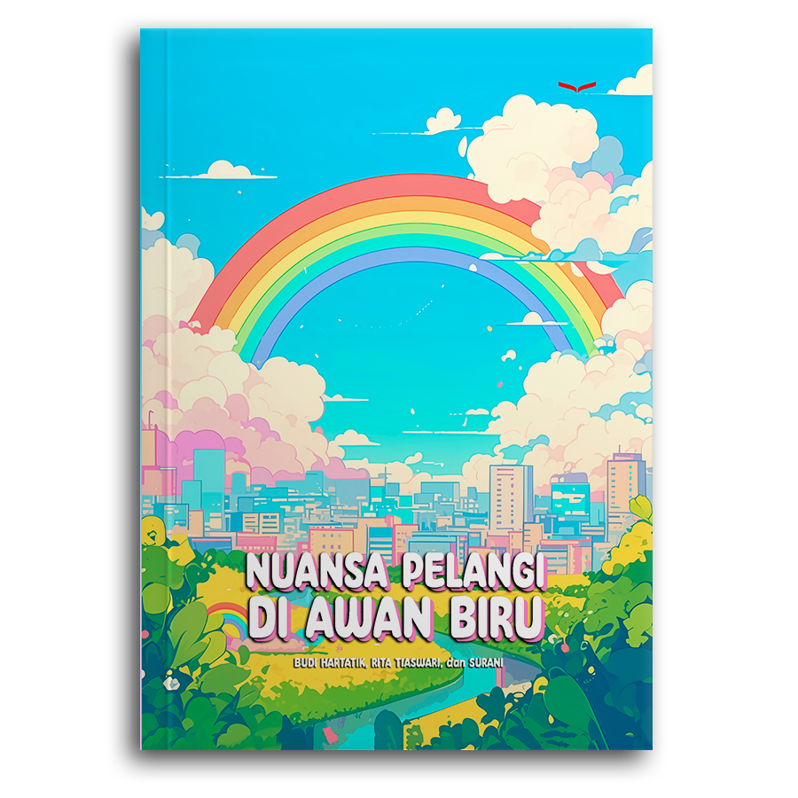 Nuansa Pelangi Di Awan Biru